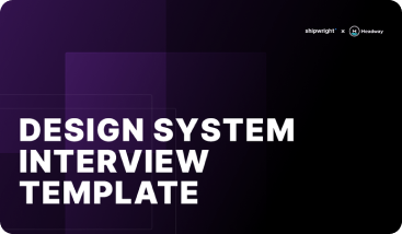 Preview of Design system interview template