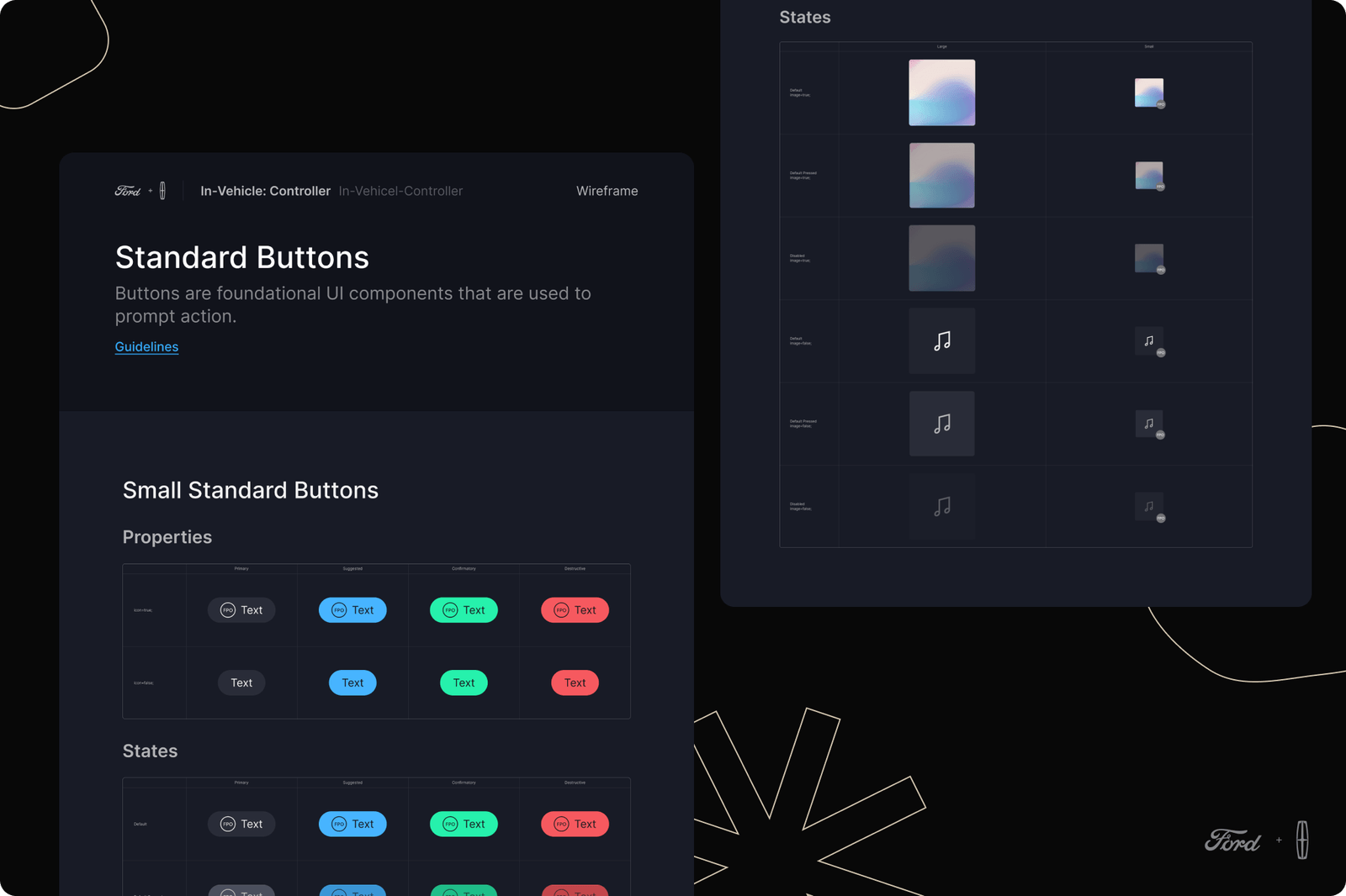 Ford design system documentation