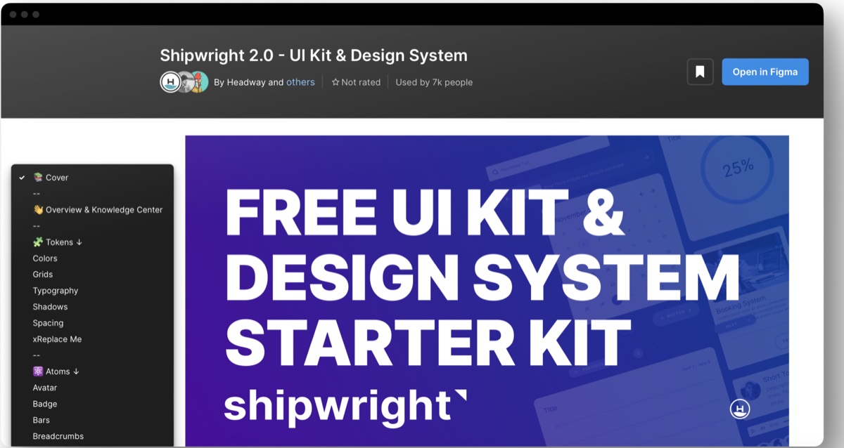 Shipwright 2.0 on Figma Community: Free UI kit and design system starter kit